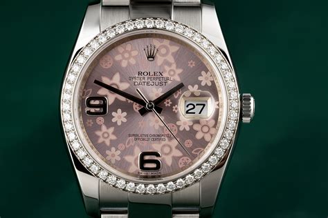 rolex floral dial